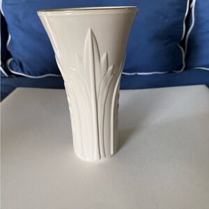 Lenox ‘Corinthian’ Ivory China Vase w/ Gold Trim